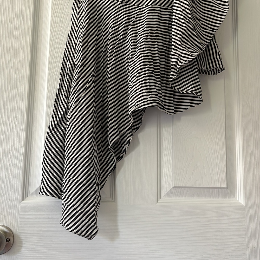 Halston Silk One Shoulder Top - Picture 4 of 16